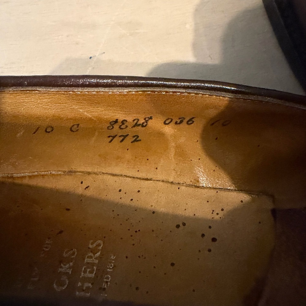 Peal & Co Brooks Brothers Tassel Loafers Mens 10 C Brown Leather Dress Shoes JR - Picture 8 of 9